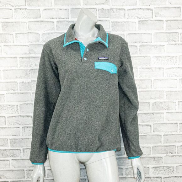 Patagonia Women's Lightweight Synchilla Snap-T Pullover Fleece sweater jacket S - Picture 1 of 9